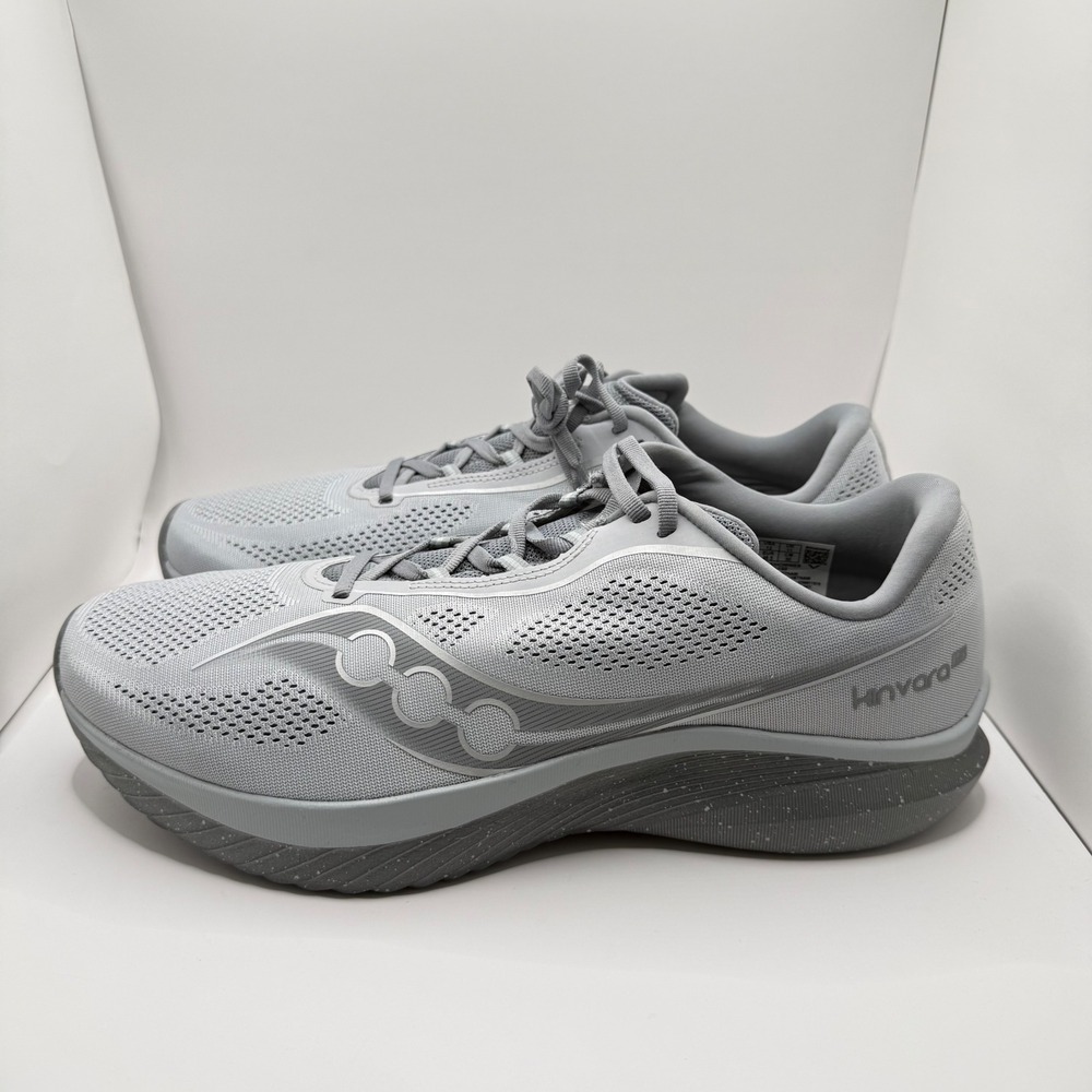 Saucony Kinvara 15 Mens Running Shoes Cloud Cinder Gray S20967-122 NEW